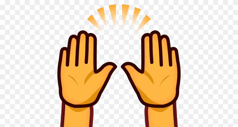 Raised Hands Clipart Thumb Emoji Clip Art Emoji Hand, Body Part, Person, Finger Free Png