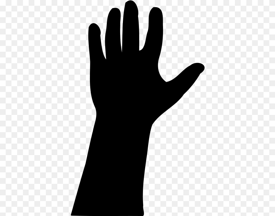 Raised Hands Clip Art Raised Hand, Gray Free Png Download