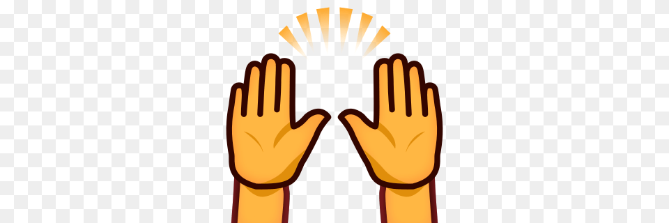 Raised Hands Emojidex, Body Part, Hand, Person, Finger Free Transparent Png