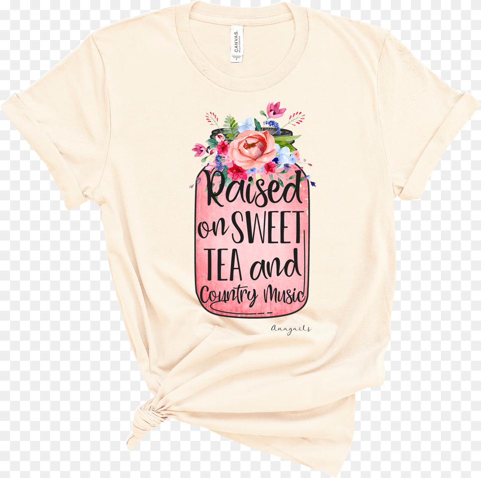 Raised On Sweet Tea Hybrid Tea Rose, Clothing, T-shirt, Shirt Png
