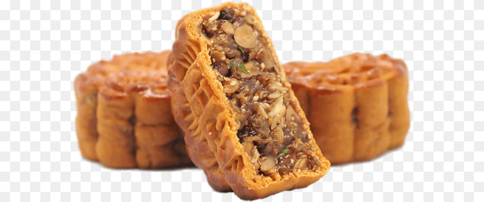 Raisin And Nut Filled Mooncakes Snow Skin Mooncake, Dessert, Food, Pastry, Sandwich Free Png Download