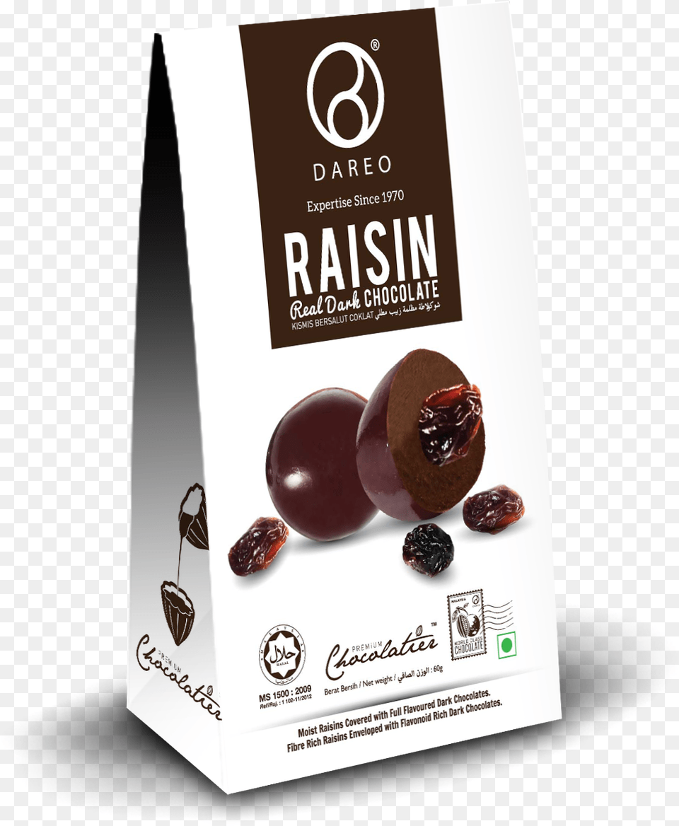 Raisin Real Dark Chocolate 60g Mozartkugel Png Image