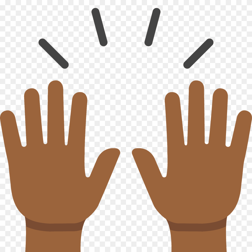 Raising Hands Emoji Clipart, Body Part, Hand, Person, Clothing Png Image