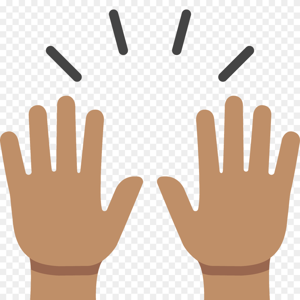 Raising Hands Emoji Clipart, Body Part, Finger, Hand, Person Png Image
