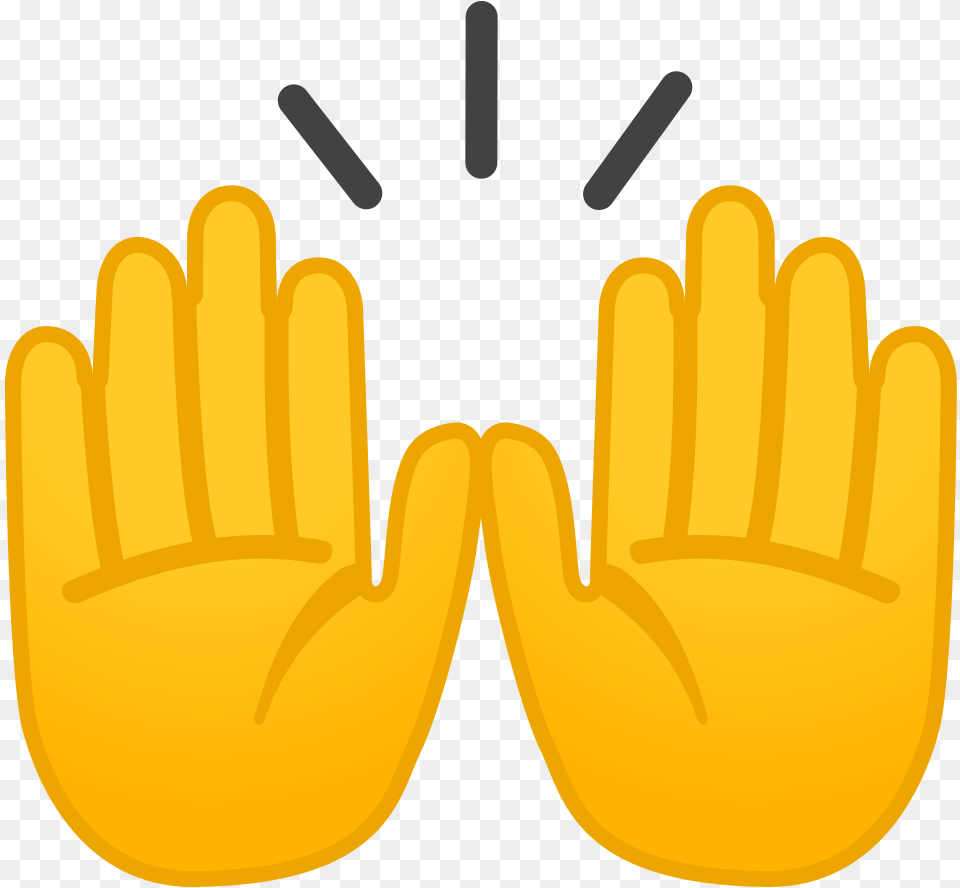 Raising Hands Icon Hands Emoji, Clothing, Glove, Baseball, Baseball Glove Free Transparent Png