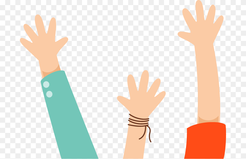 Raising Hands Ilustracion Manos, Body Part, Finger, Hand, Person Free Transparent Png