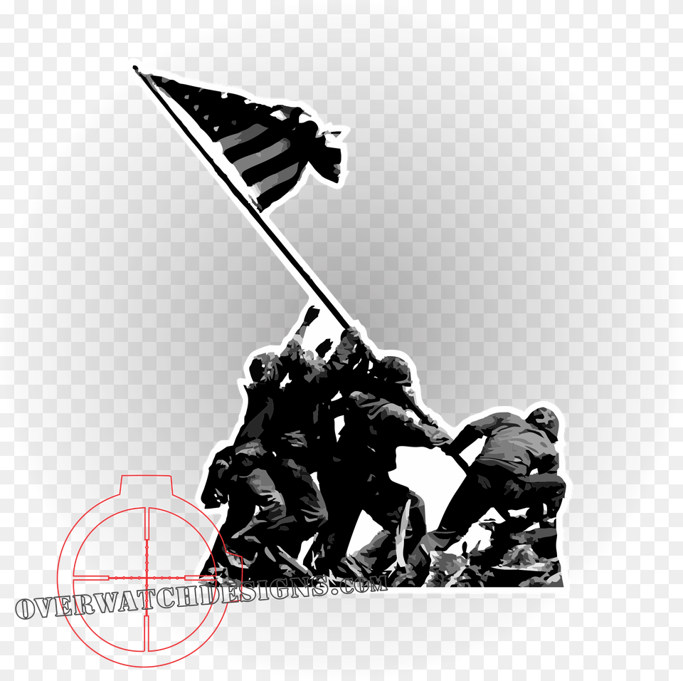 Raising The Flag On Iwo Jima Battle Of Iwo Jima Marine Marines Us Iwo Jima, People, Person, Adult, Male Free Png