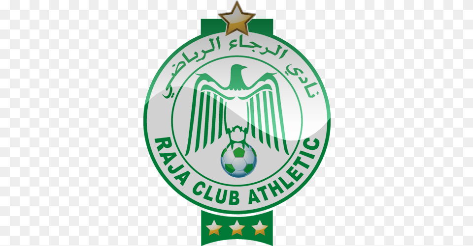 Raja Casablanca Football Logo Dca2 Raja Casablanca Logo, Badge, Symbol, Ball, Soccer Png Image