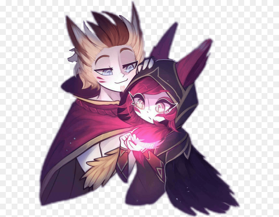 Rakan Xayah Lol Couple Leagueoflegends Rakan Xayah Y Rakan Stickers, Book, Comics, Publication, Person Free Png