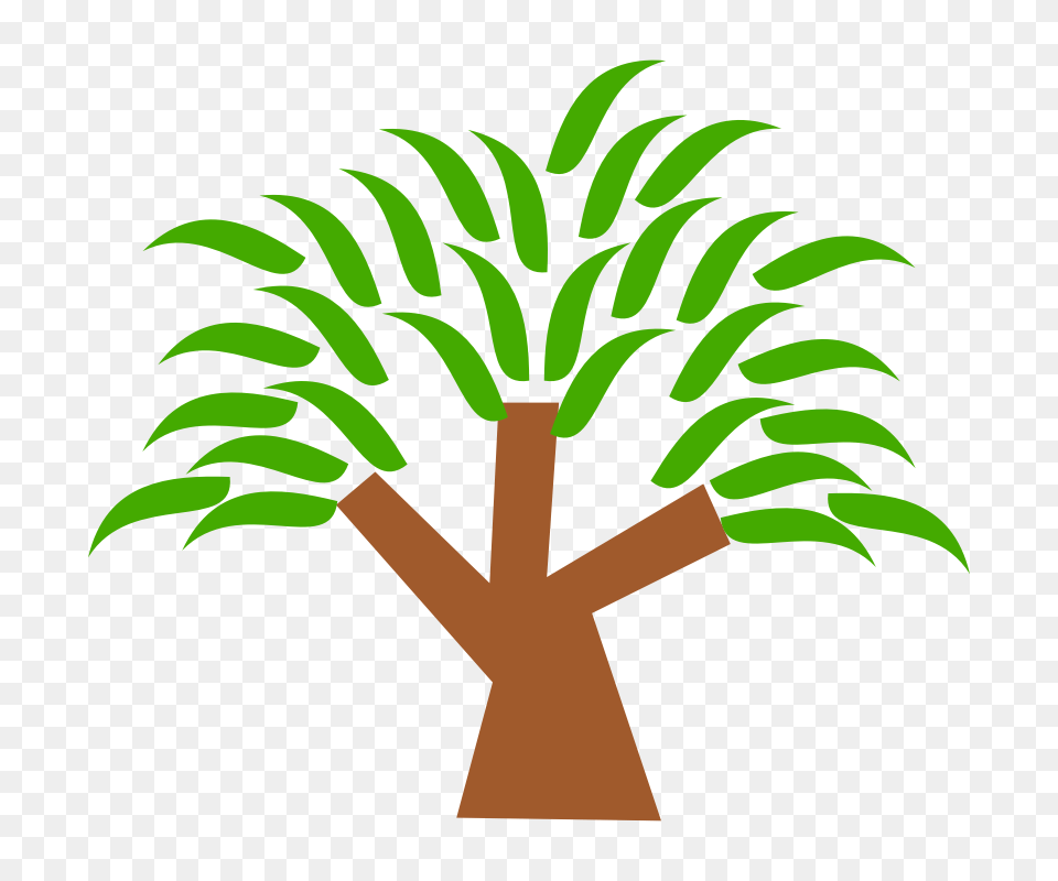 Rake And Leaves Clip Art, Green, Palm Tree, Plant, Tree Free Png