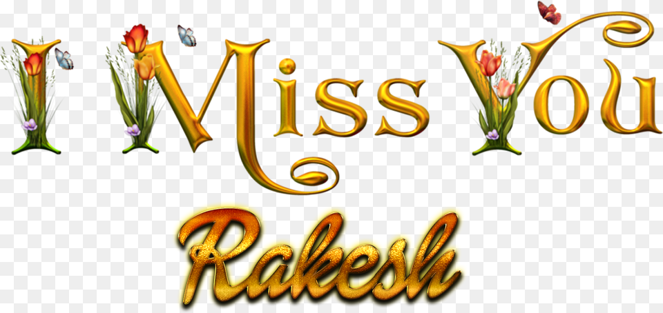 Rakesh Missing You Name Raman Name, Plant, Text Free Png