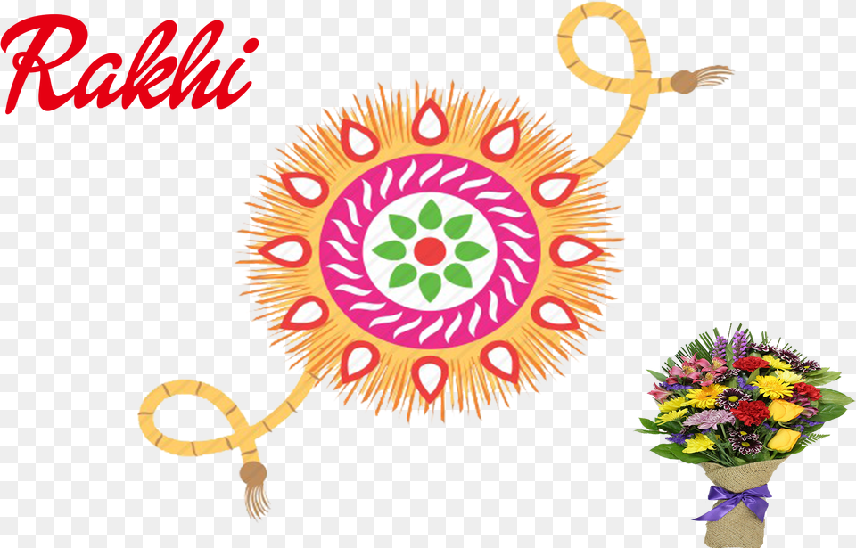 Rakhi Clipart Raksha Bandhan Images, Art, Graphics, Flower Bouquet, Flower Arrangement Png Image