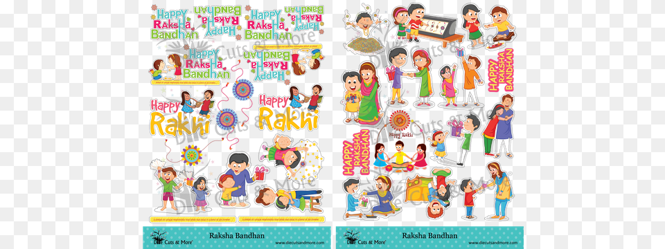 Raksha Bandhan Cartoon, Art, Collage, Publication, Comics Png Image