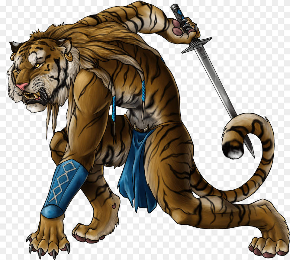 Rakshasa Tiger Rakshasa, Animal, Weapon, Mammal, Knife Png Image