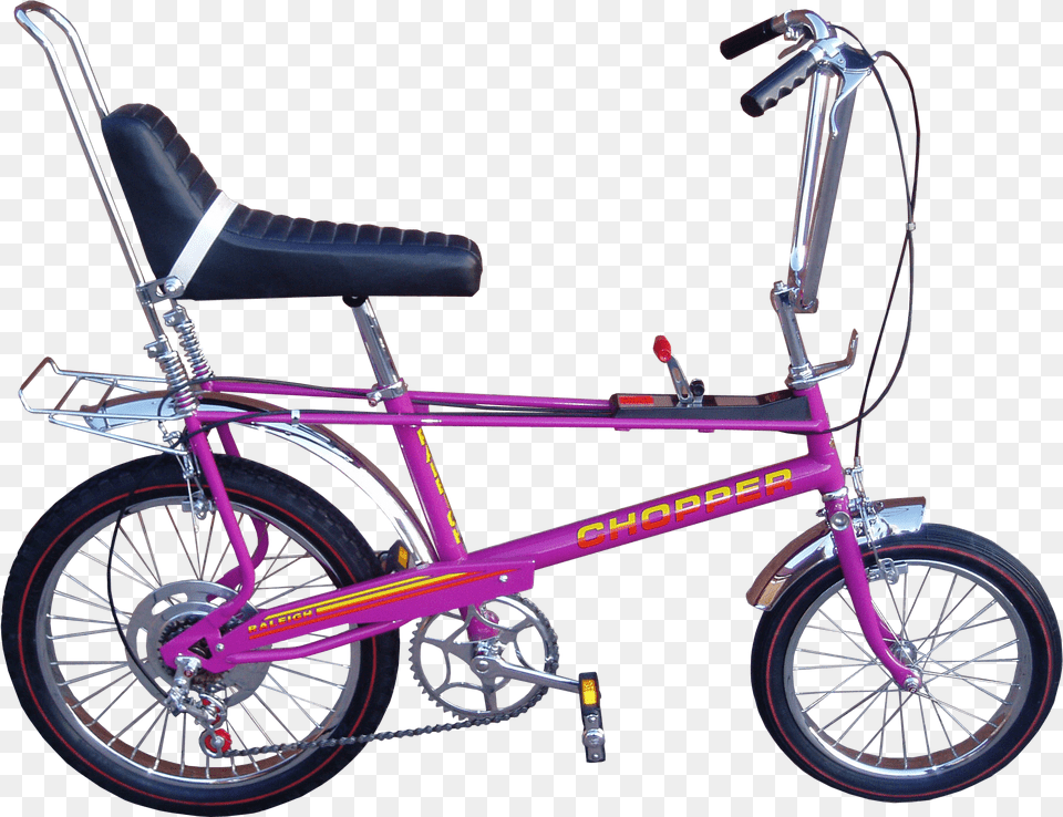 Raleigh Chopper Mk1 Bicycle Transparent Raleigh Chopper, Machine, Transportation, Vehicle, Wheel Png Image