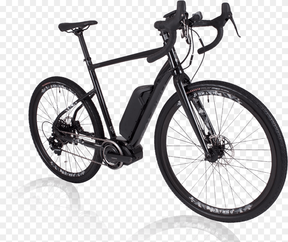 Raleigh Mustang E Bike With Shadow Front View Synapse Black Inc Disc, Bicycle, Machine, Transportation, Vehicle Free Png Download