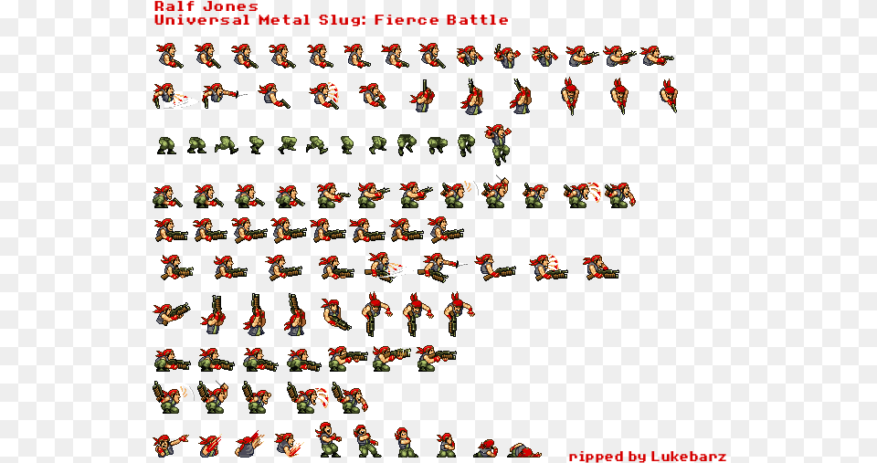 Ralf Jones Metal Slug Ralf Sprites, Person, People, Military Png