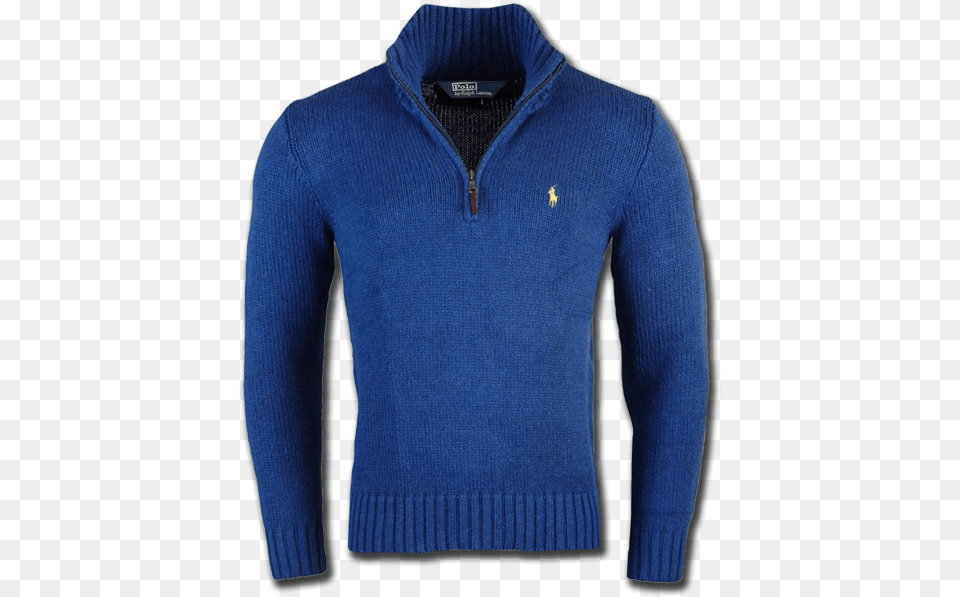 Ralph Lauren Polo Half Zip Custom Fit Light Blue Sweater Ralph Lauren Corporation, Clothing, Knitwear, Hoodie, Sweatshirt Png