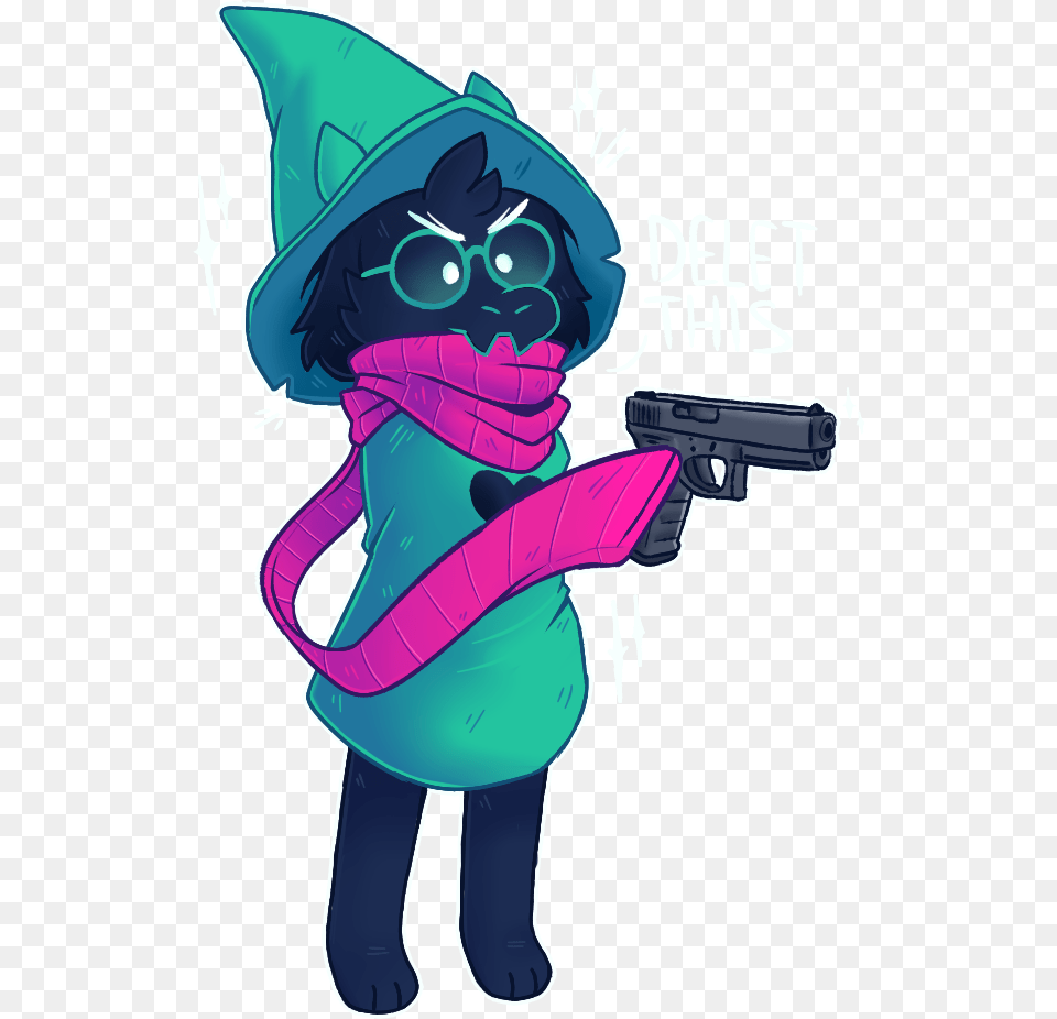 Ralsei Holding A Gun, Weapon, Baby, Firearm, Person Free Transparent Png