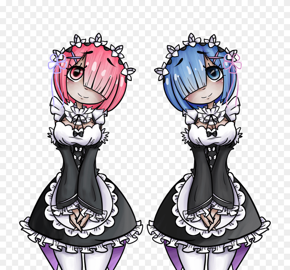 Ram And Rem, Book, Comics, Publication, Manga Png Image