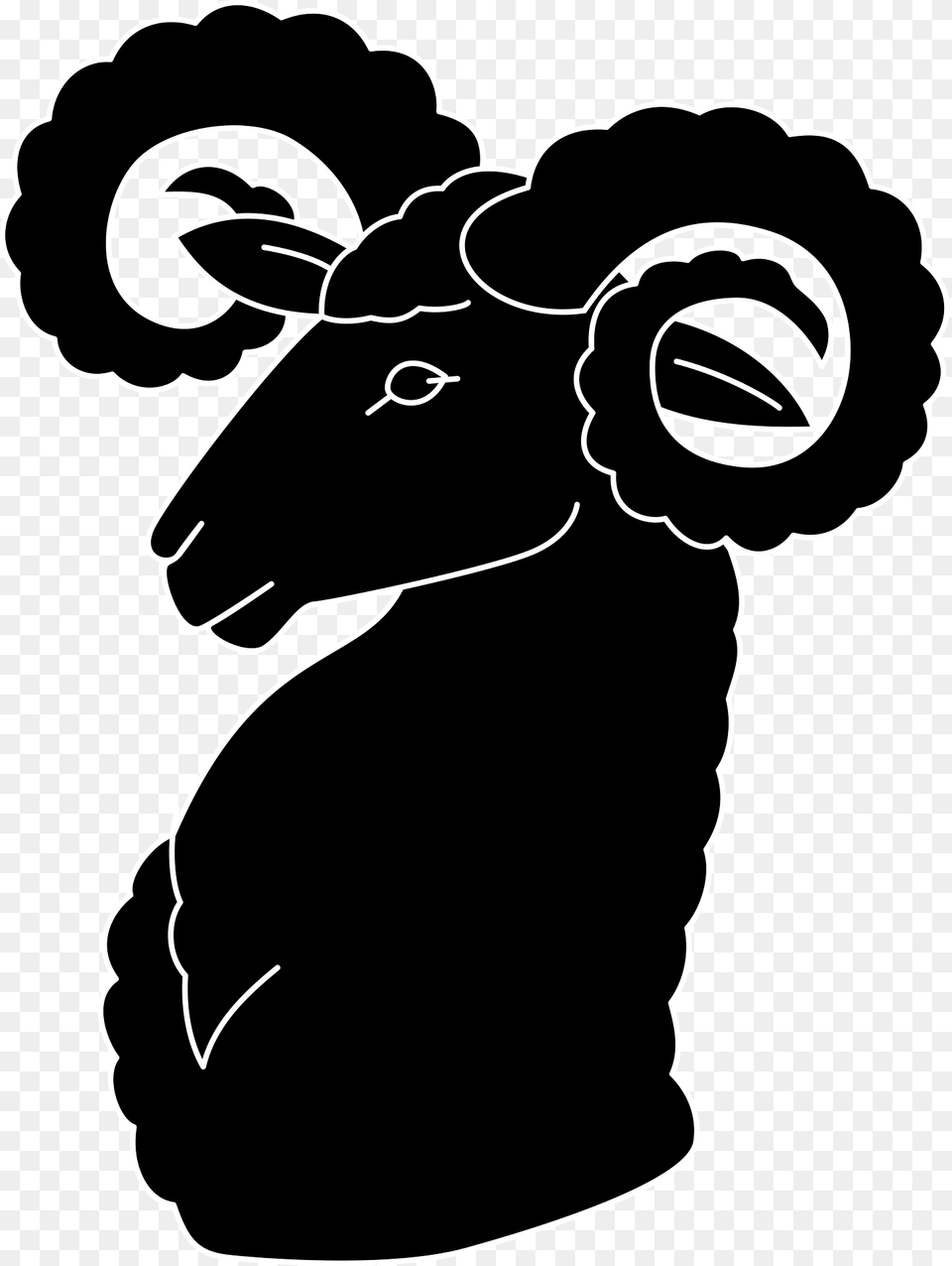 Ram Clipart, Stencil, Livestock, Baby, Person Free Png