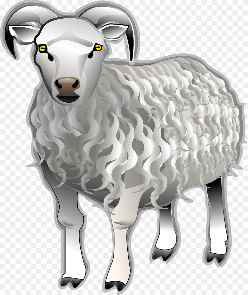 Ram Clipart, Animal, Livestock, Mammal, Sheep Png Image