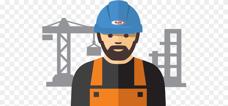 Ram Construction Worker Construction Worker Icon, Vest, Person, Helmet, Hardhat Free Png