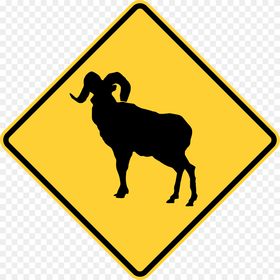Ram Crossing Clipart, Sign, Symbol, Road Sign, Animal Free Png Download