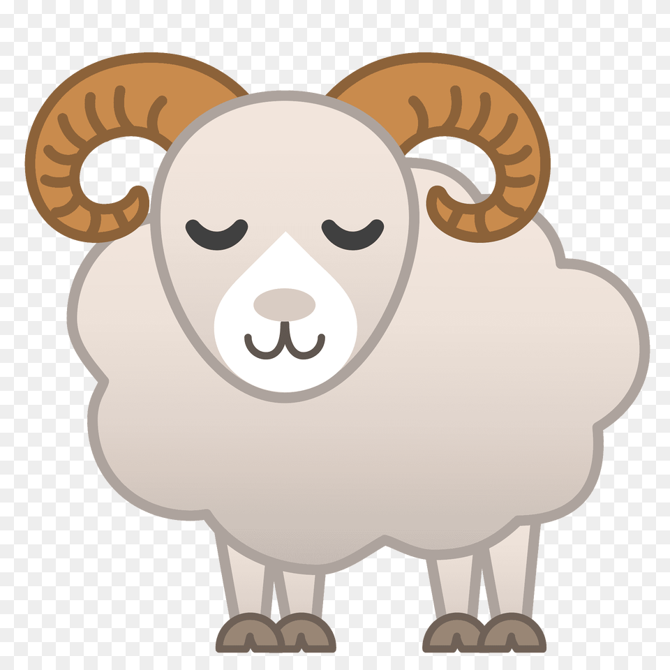 Ram Emoji Clipart, Livestock, Animal, Bear, Mammal Free Png Download