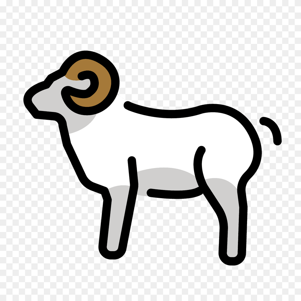 Ram Emoji Clipart, Animal, Smoke Pipe, Livestock, Mammal Png