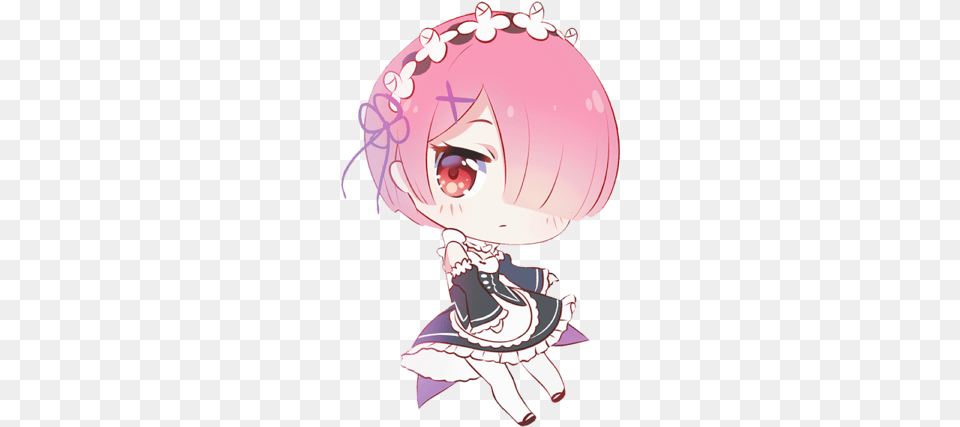 Ram Pagedoll By Rimuu Re Zero Ram Chibi, Book, Comics, Publication, Baby Free Png Download