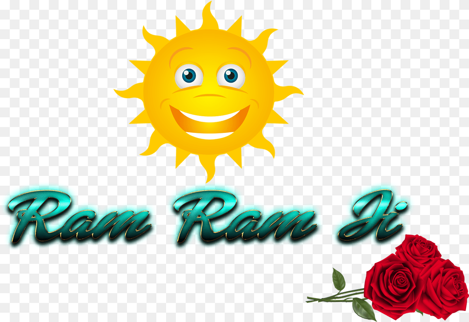 Ram Ram Ji Image Smiling Sun, Flower, Plant, Rose, Animal Free Transparent Png
