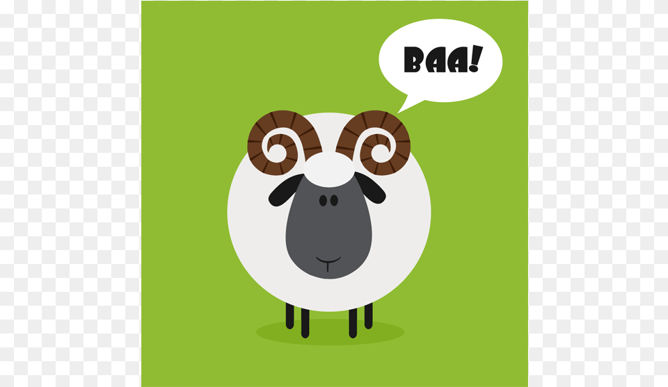 Ram Sheep Flat Design Vector Ram Sheep Humor Mascot Cute Ram, Animal, Livestock, Mammal, Nature Free Png
