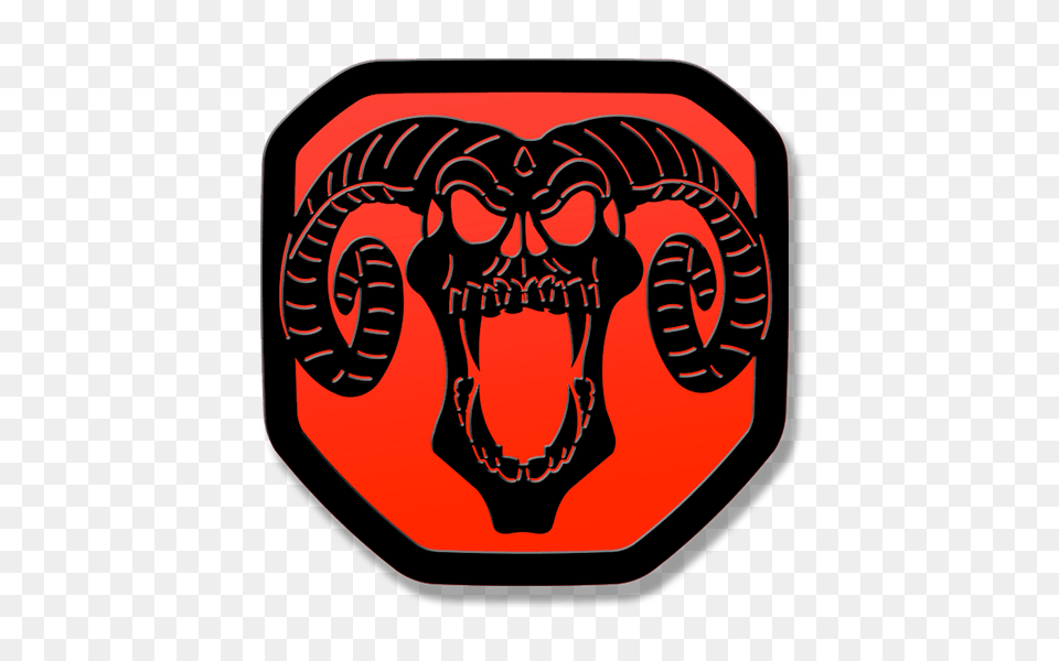 Ram Skull Tailgate Emblem 2019 Up Ram Ram 1500 Clipart Emblem, Symbol, Logo, Person, Face Free Png