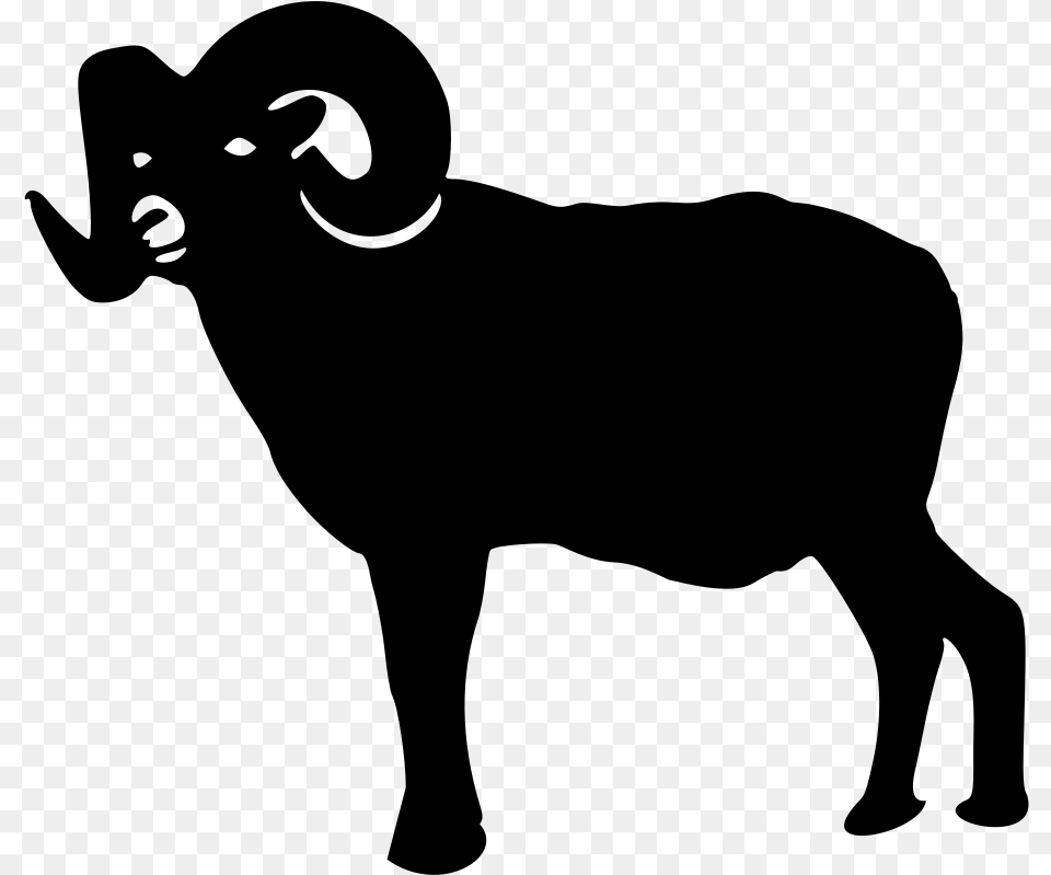 Ram Standing Clip Arts Clip Art, Gray Free Png Download