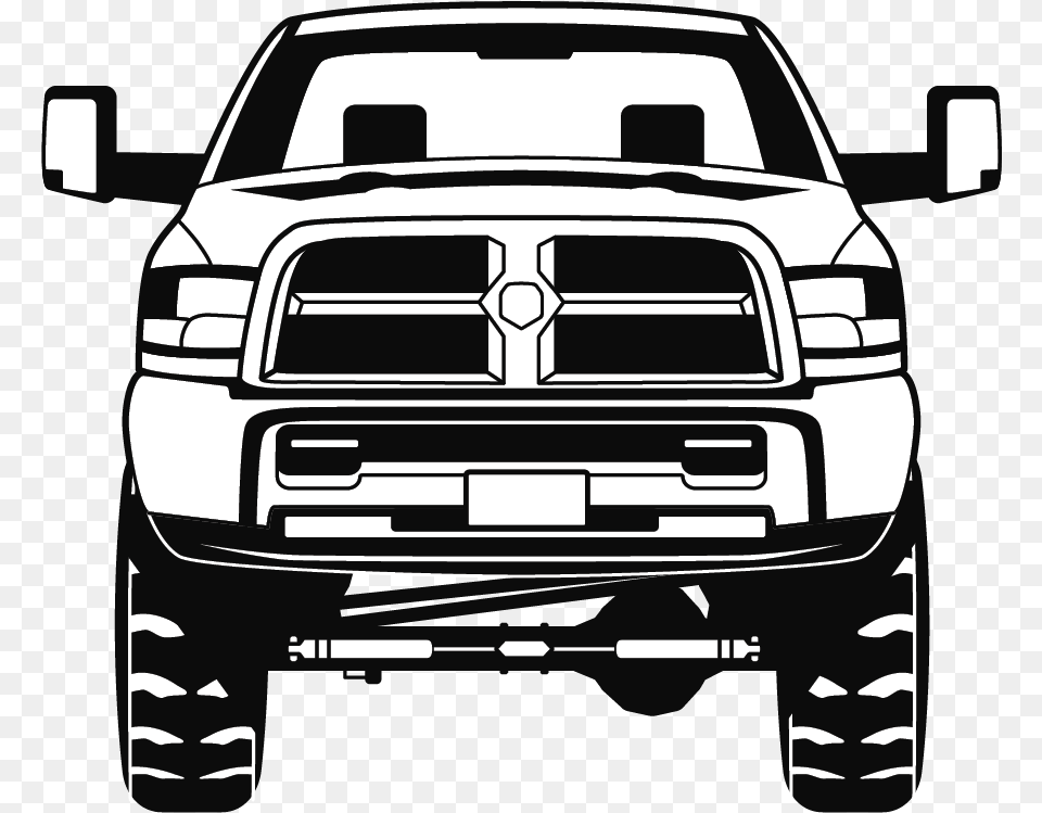 Ram Suspension Lifted Chevy K20 Truck Stencil, License Plate, Transportation, Vehicle Free Transparent Png
