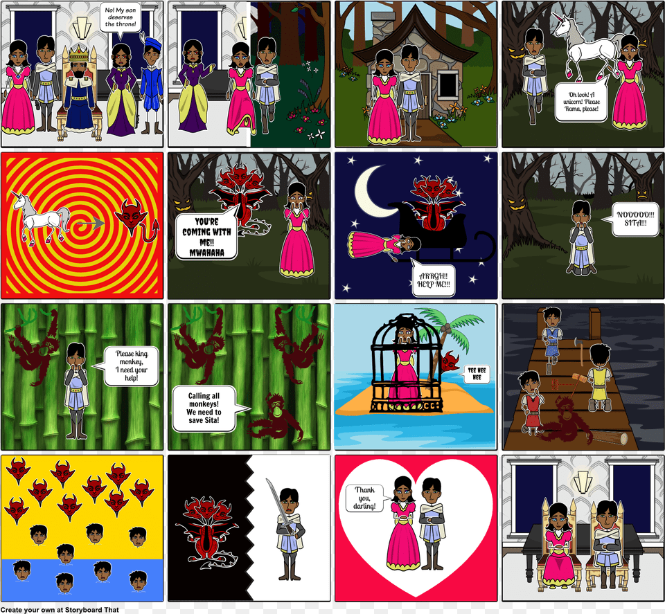 Rama And Sita Rama And Sita Story Board, Book, Comics, Publication, Person Png Image