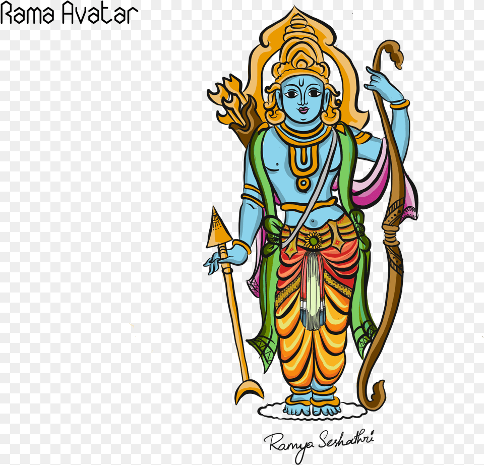 Rama Avatar By Ramya Seshathri Rama Avatar, Person, Face, Head, Clothing Png Image