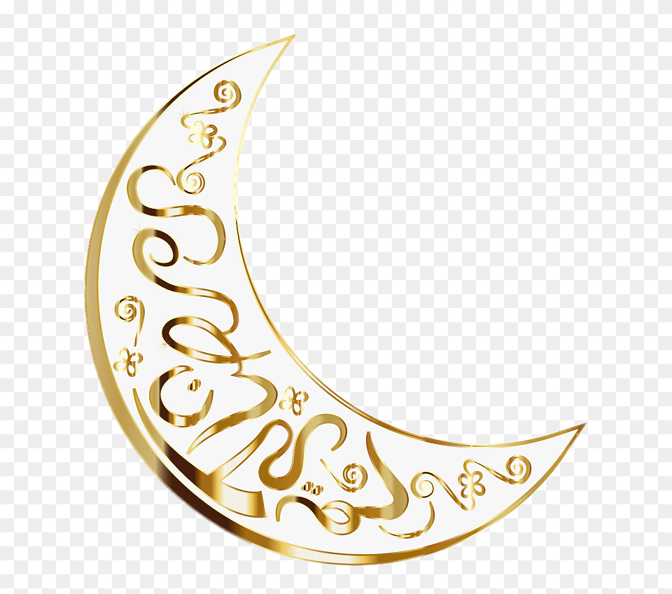 Ramadan Kareem Elegant Crescent, Astronomy, Moon, Nature, Night Png