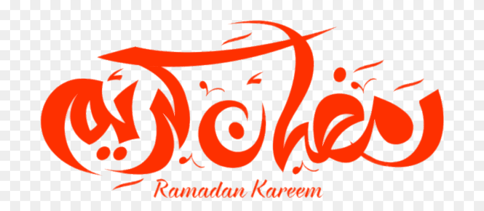 Ramadan Kareem Red Calligraphy, Logo, Text, Dynamite, Weapon Free Png Download