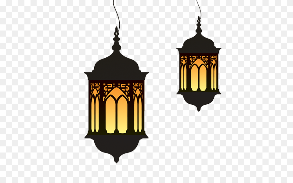 Ramadan Lamp Duo, Lighting, Chandelier, Lantern, Light Fixture Free Png