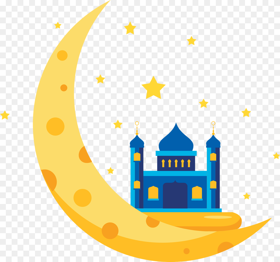Ramadan Moon Clipart, Nature, Outdoors, Night, Astronomy Png Image