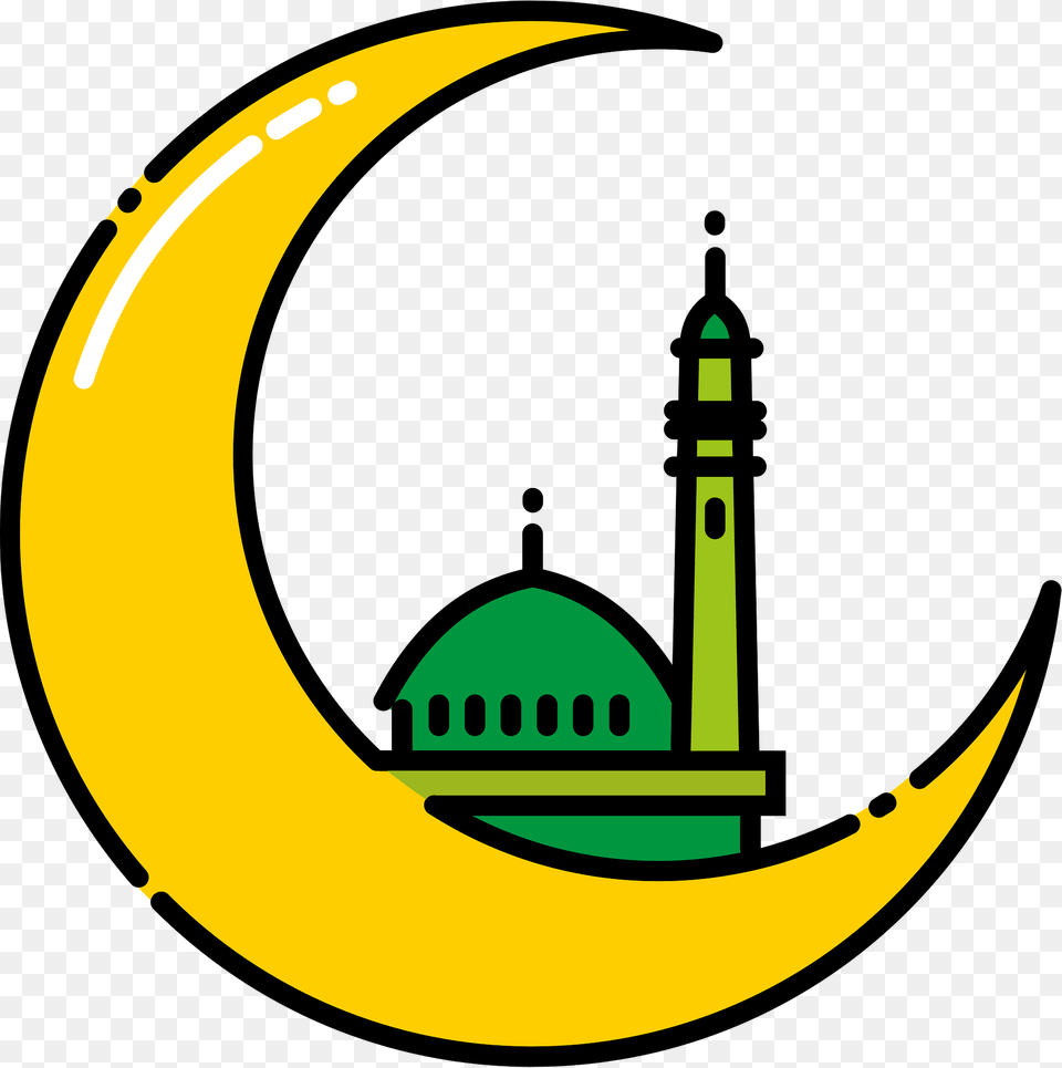 Ramadan Moon Clipart, Architecture, Night, Nature, Outdoors Free Png