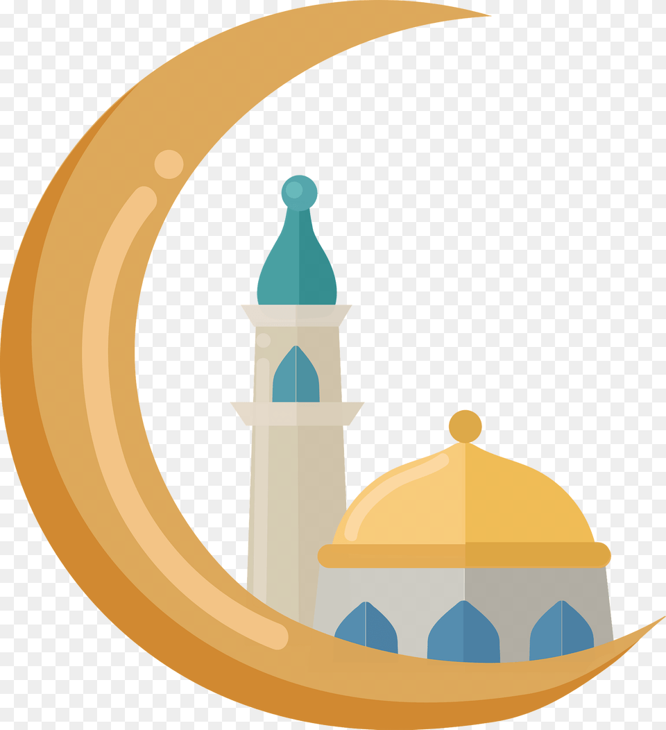 Ramadan Moon Clipart, Architecture, Building, Dome, Astronomy Png Image