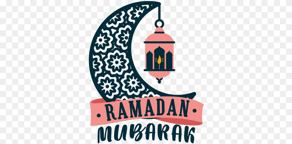Ramadan Mubarak Crescent Lamp Light Candle Sticker Badge Ramadan Kareem Sticker, Text Png