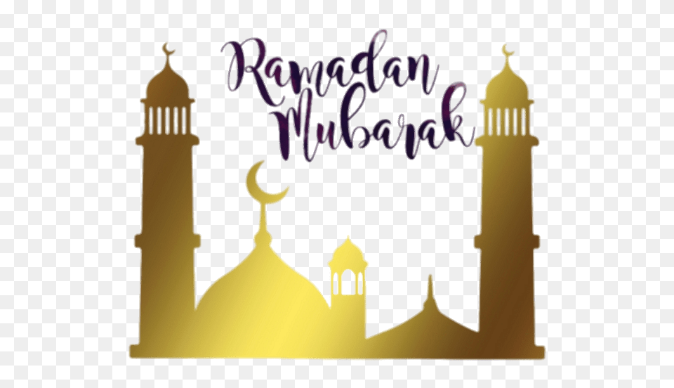 Ramadan Mubarak Golden Mosque, Architecture, Building, Dome Free Png Download