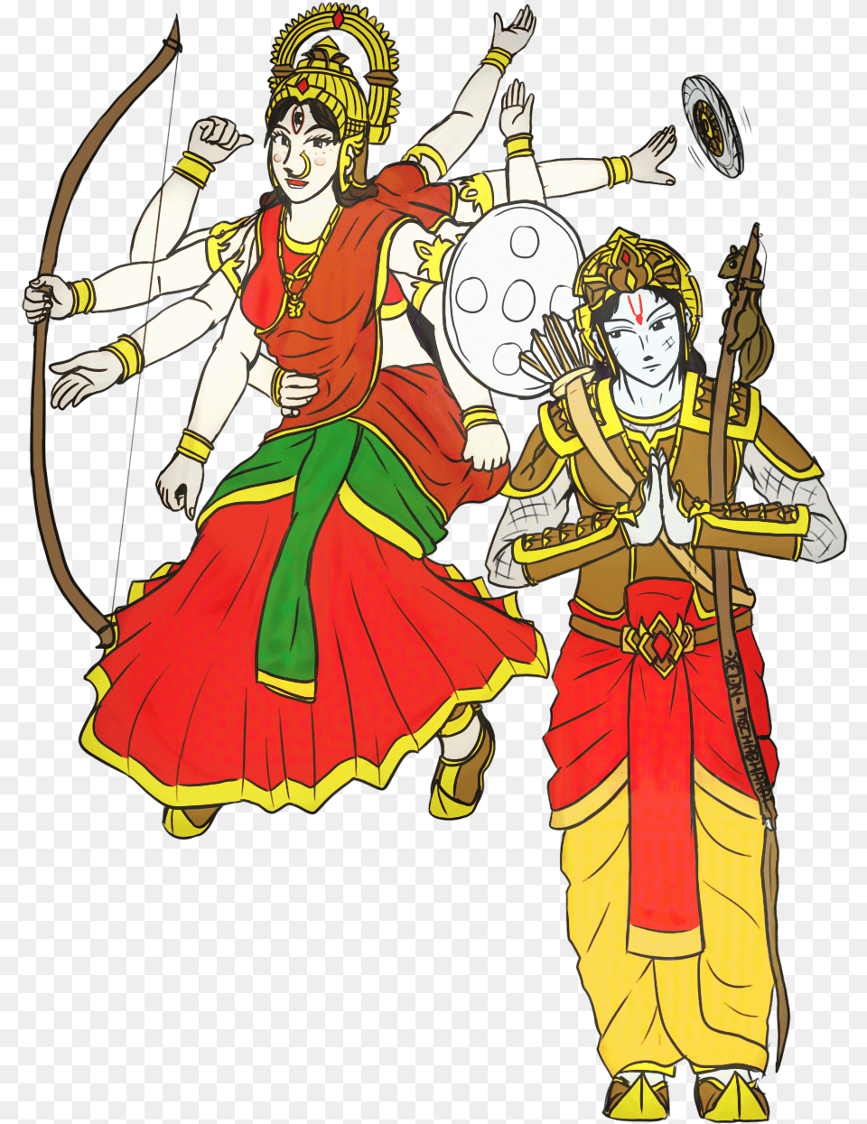 Ramayana Of Ram And Durga, Adult, Wedding, Person, Female Free Png Download