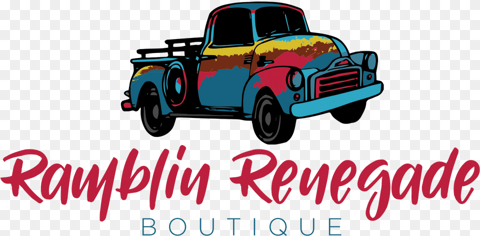 Ramblin Renegade Boutique Pickup Truck, Pickup Truck, Transportation, Vehicle, Car Free Png Download