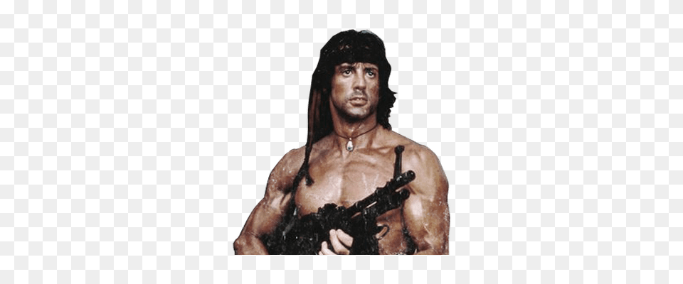 Rambo, Weapon, Firearm, Person, Man Free Transparent Png