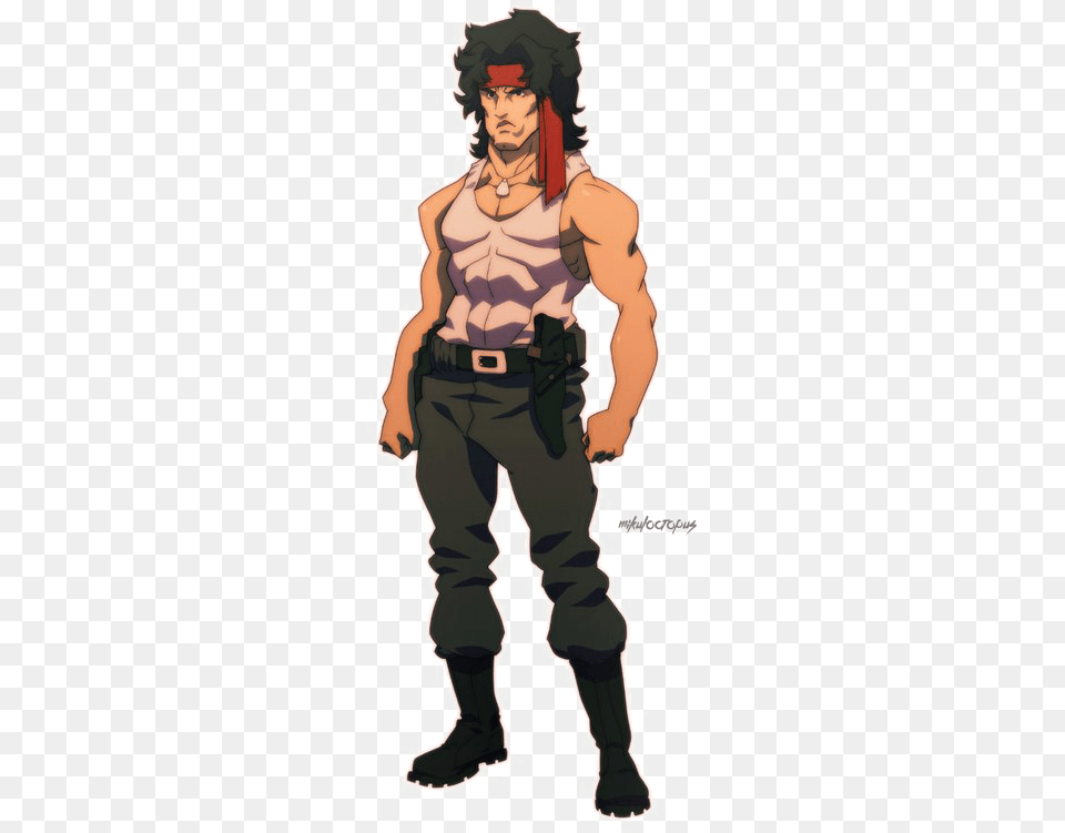 Rambo Background Rambo Anime, Adult, Person, Man, Male Png Image